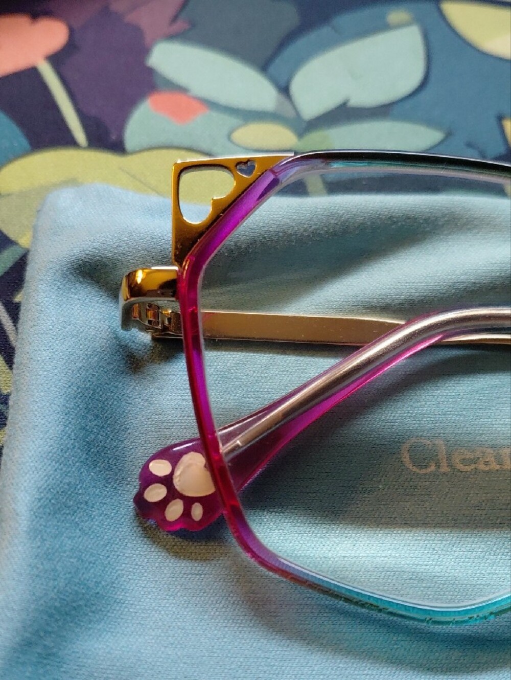 Colorful Gradient Metal Frame Reading Glasses - Picture 3 of 10